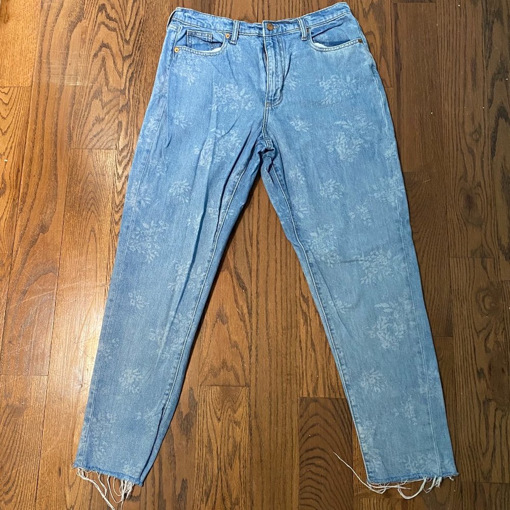 Floral Print Jeans